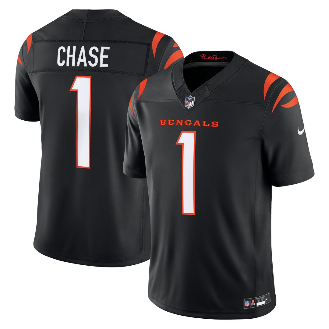Cincinnati Bengals Ja'Marr Chase Nike White Vapor F.U.S.E. Stitched Limited Jersey