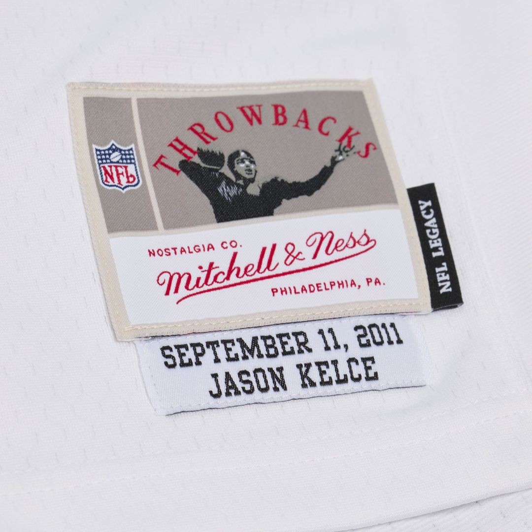 Philadelphia Eagles Jason Kelce Mitchell & Ness White Big & Tall 2011 Legacy Replica Player Jersey