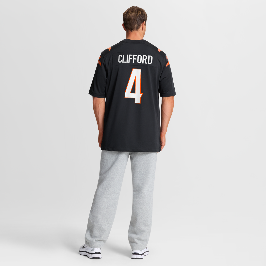 Cincinnati Bengals Sean Clifford Nike Black Team Game Jersey