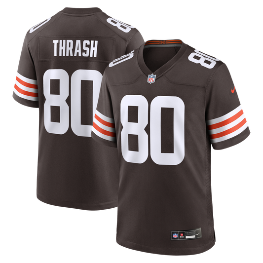 Cleveland Browns Jamari Thrash Nike Brown Team Game Jersey