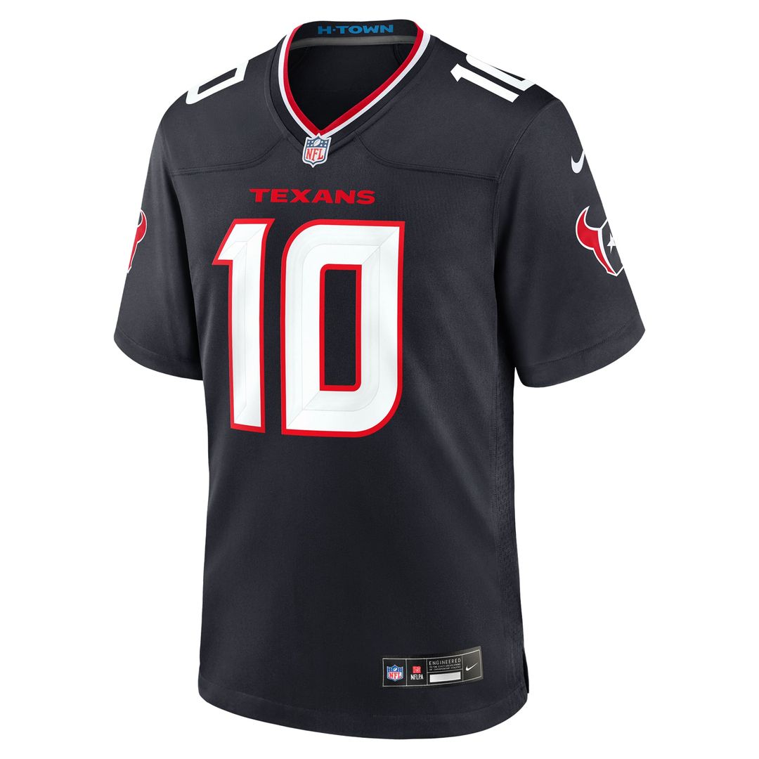 Houston Texans Davis Mills Nike Navy Team Game Jersey