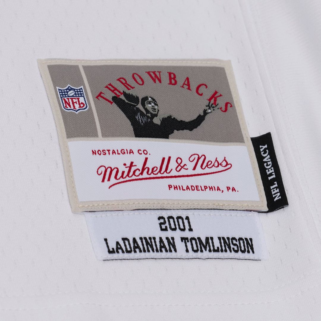 San Diego Chargers LaDainian Tomlinson Mitchell & Ness White 2001 Legacy Replica Player Jersey