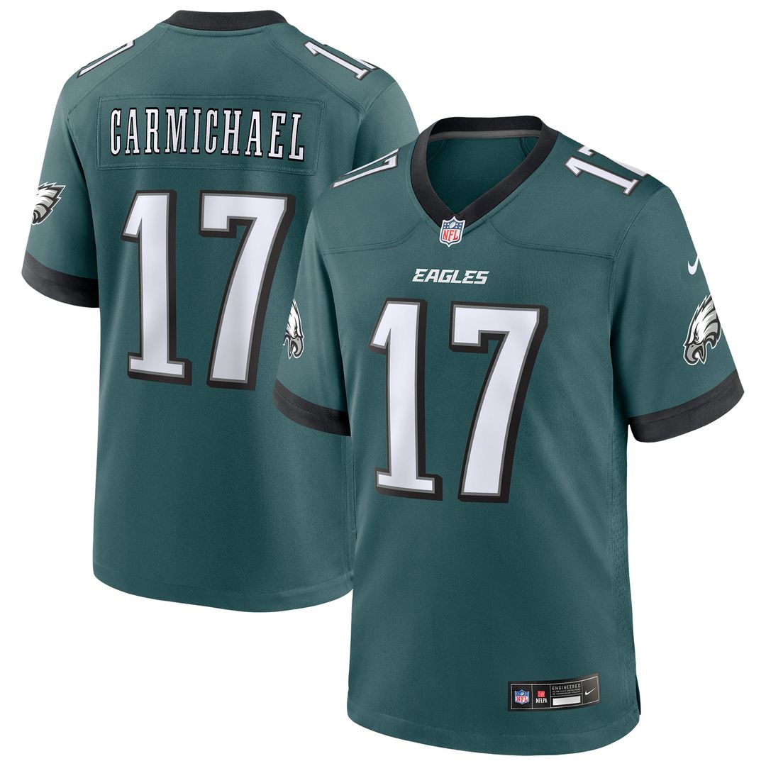 Philadelphia Eagles Harold Carmichael Nike Midnight Green Team Retired Player Game Jersey
