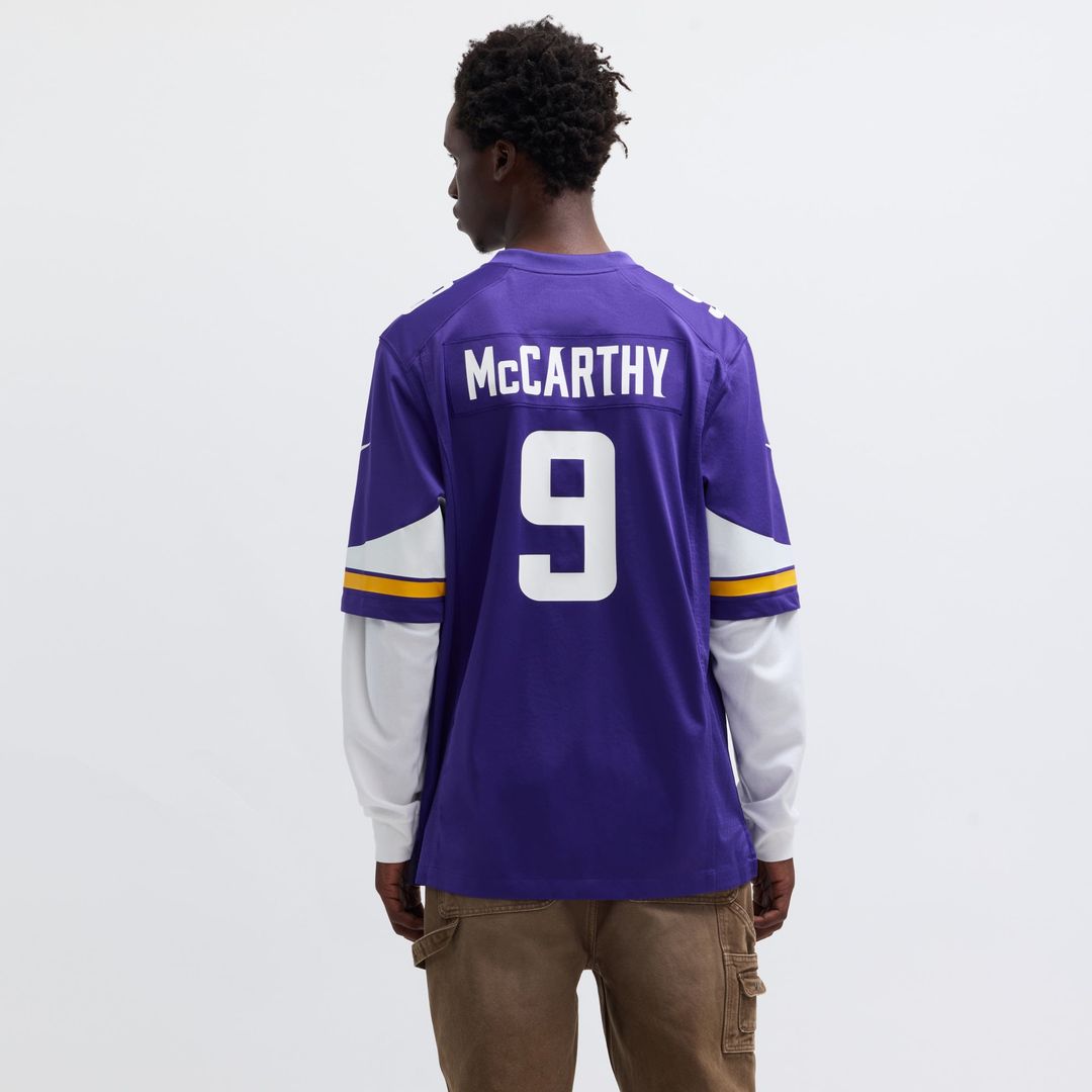 Minnesota Vikings J.J. McCarthy Nike White Alternate Game Player Jersey
