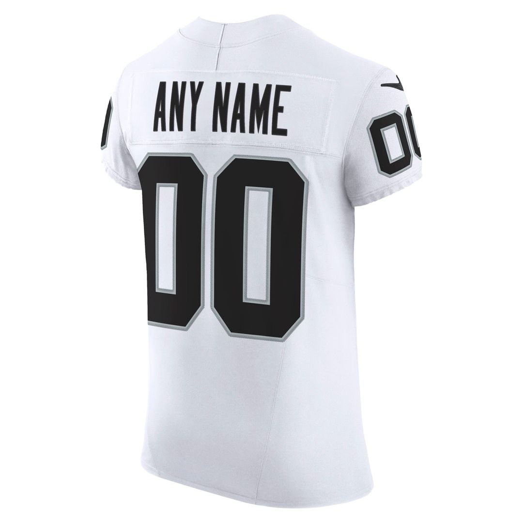 Las Vegas Raiders Nike White Vapor F.U.S.E. Elite Custom Jersey