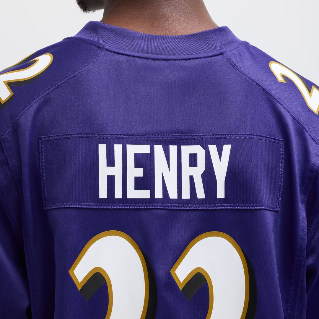 Baltimore Ravens Derrick Henry Nike Purple Game Player Jersey