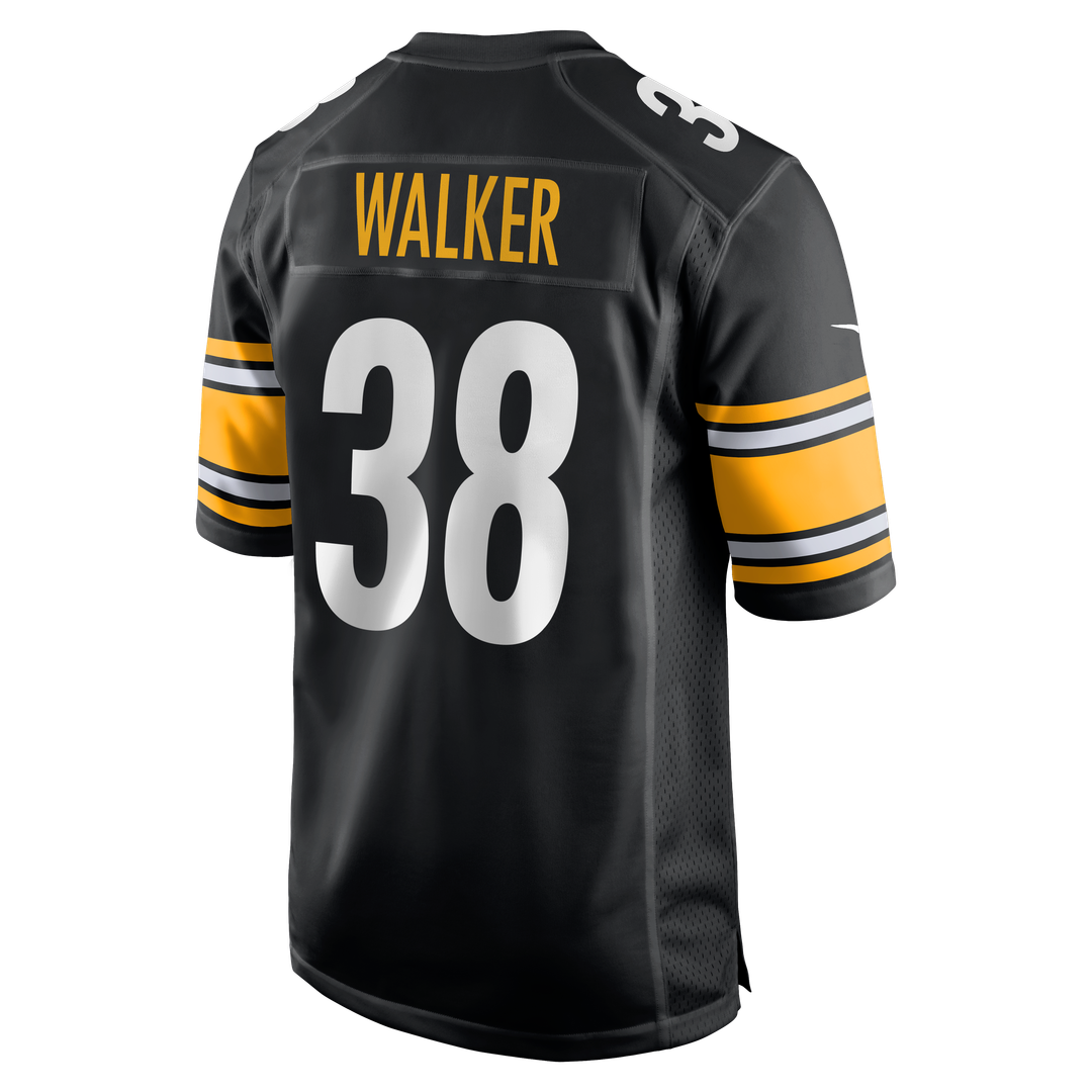 Pittsburgh Steelers Mykal Walker Nike Black Team Game Jersey