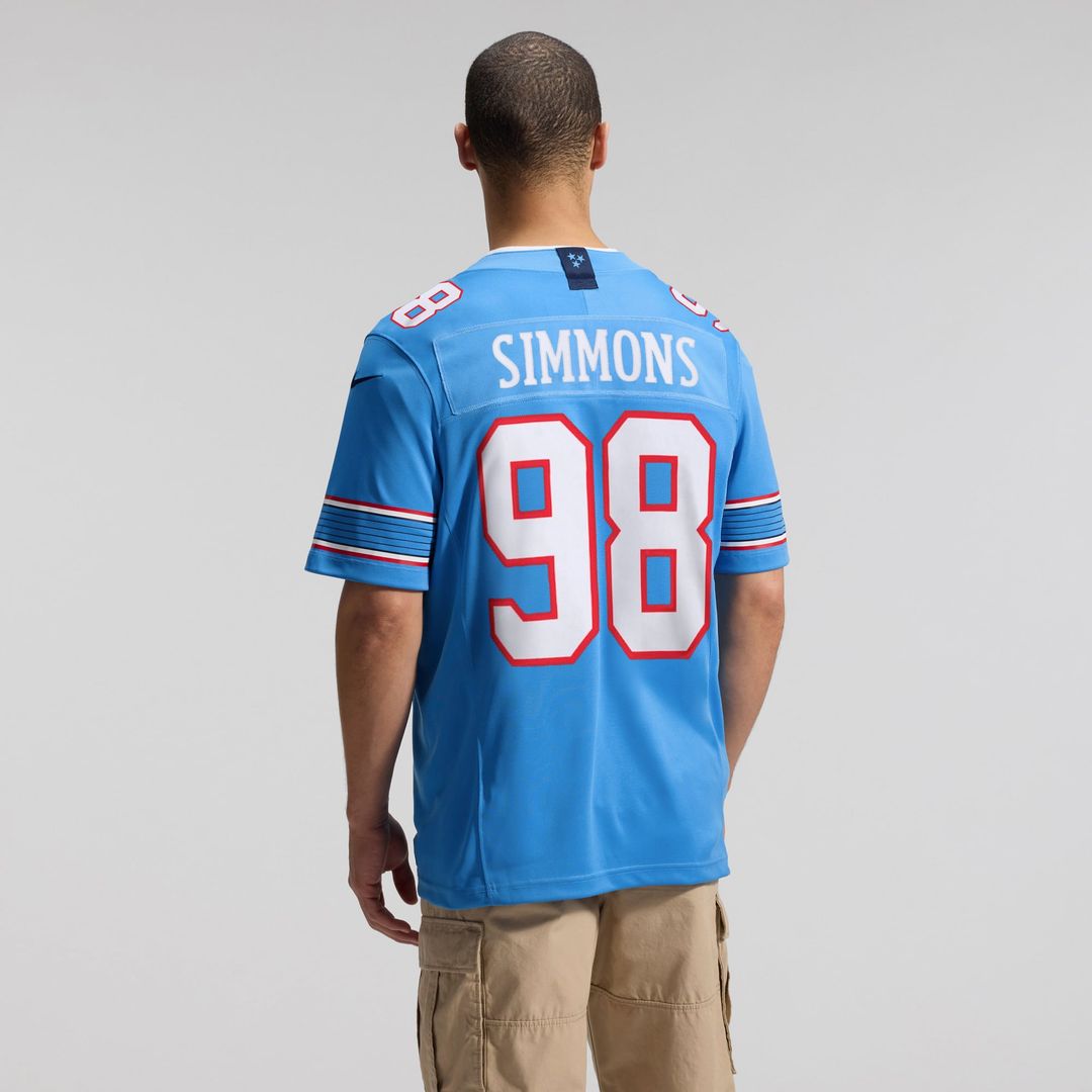 Tennessee Titans Jeffery Simmons Nike White Vapor F.U.S.E. Stitched Limited Jersey