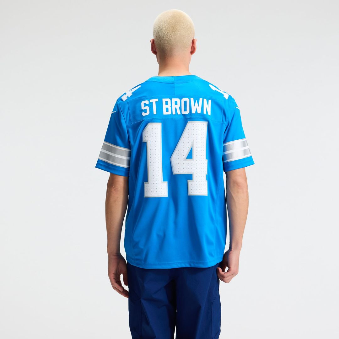 Detroit Lions Amon-Ra St. Brown Nike Black Alternate Vapor F.U.S.E. Stitched Limited Jersey