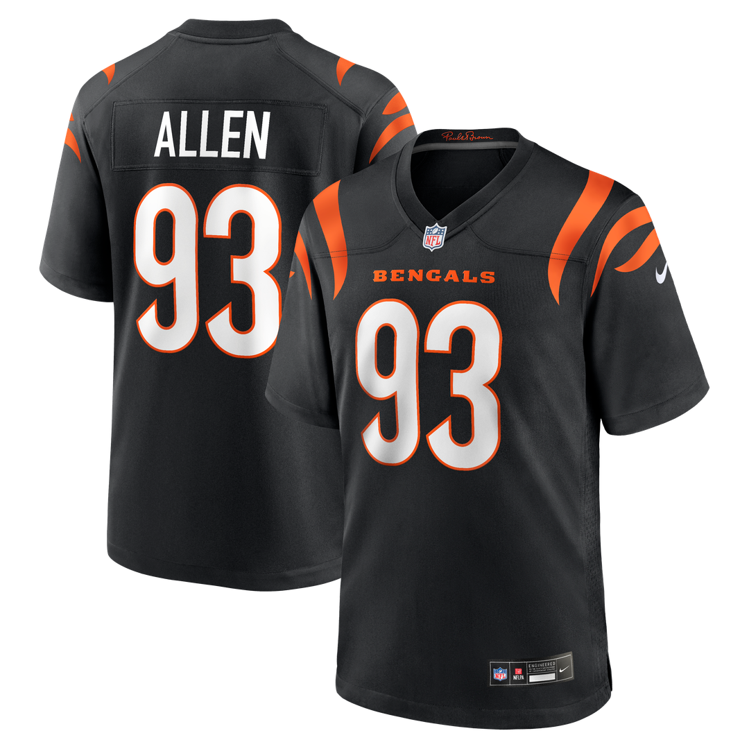 Cincinnati Bengals Jonathan Allen Nike Black Team Game Jersey