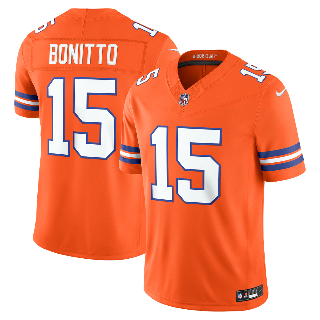 Denver Broncos Nik Bonitto Nike Navy Alternate Vapor F.U.S.E. Stitched Limited Jersey