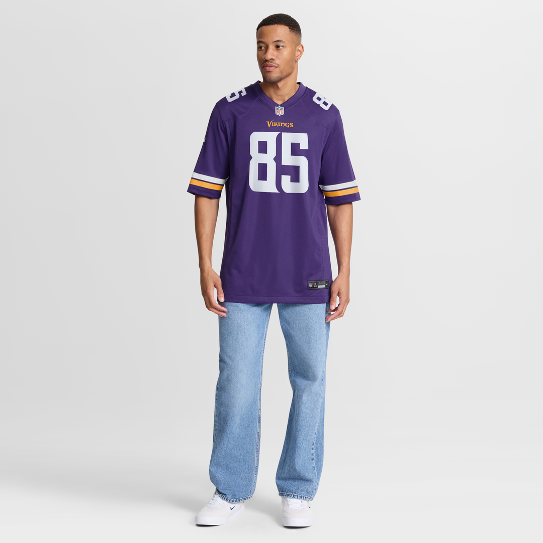 Minnesota Vikings Ben Yurosek Nike Purple Team Game Jersey