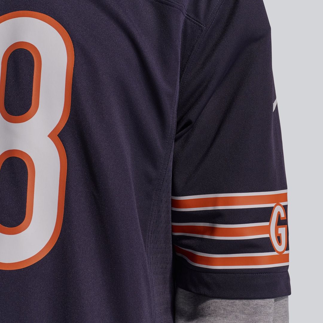 Chicago Bears Caleb Williams Nike White First Round Pick Player Game Jersey