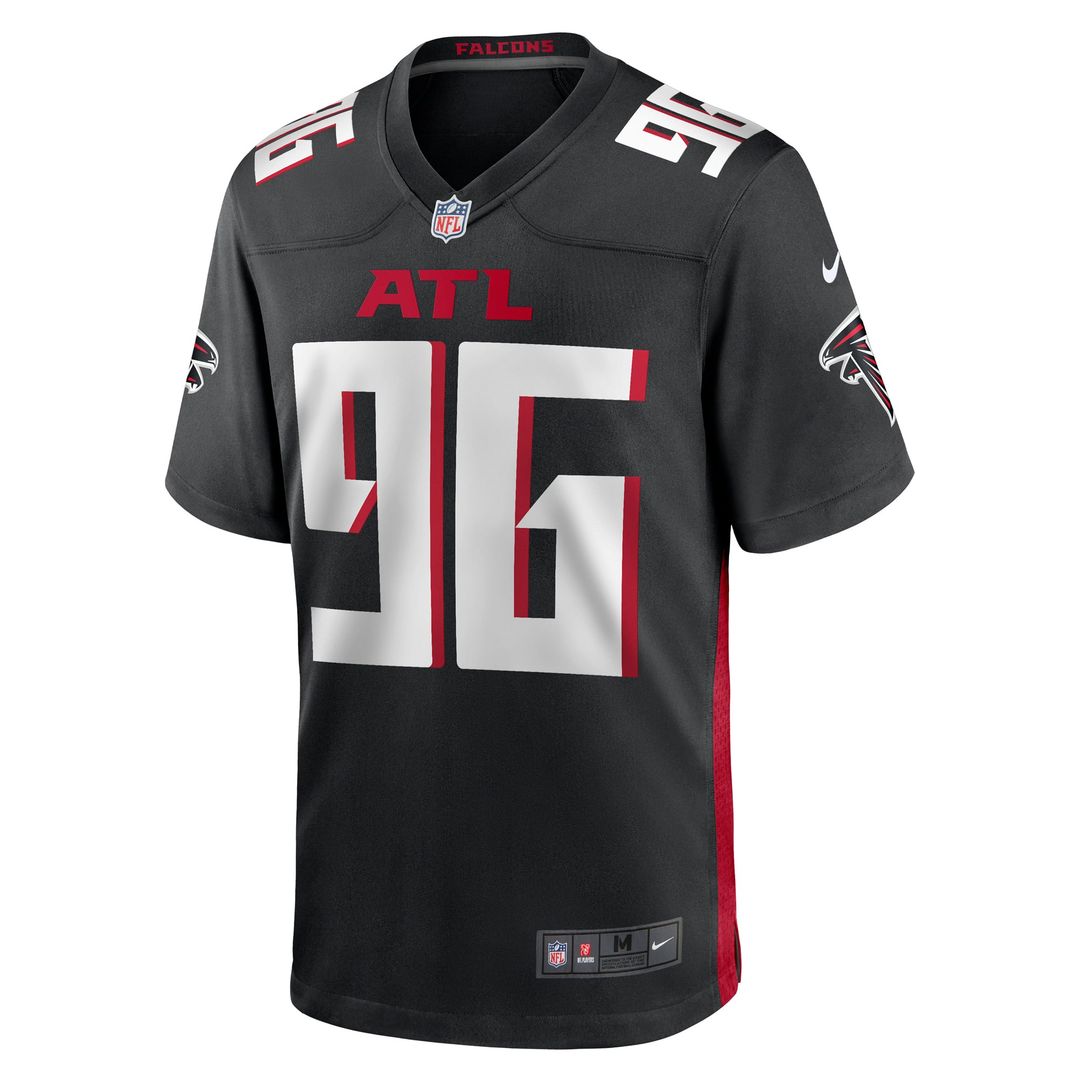 Atlanta Falcons Zach Harrison Nike Black Team Game Jersey