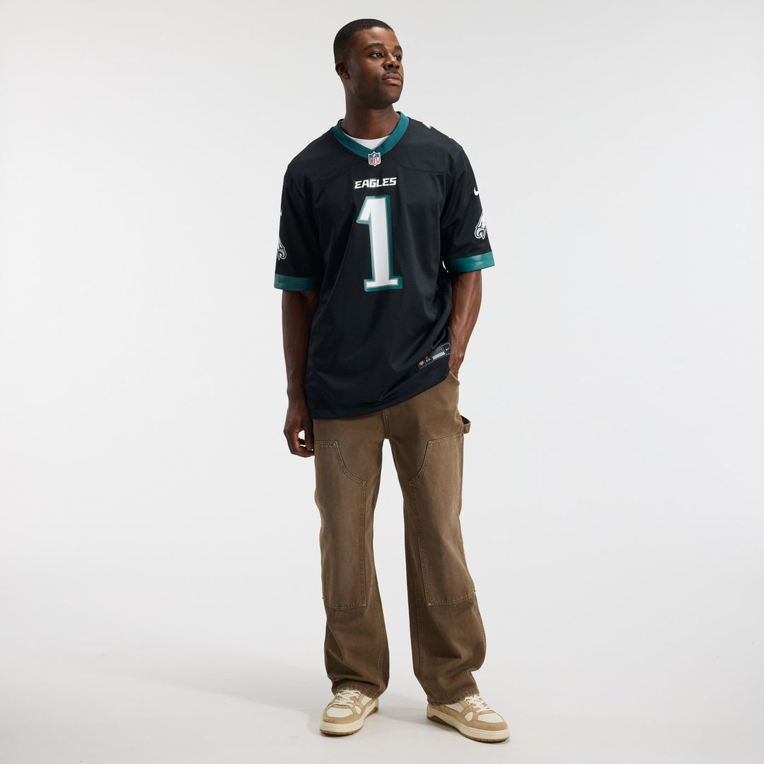 Philadelphia Eagles Jalen Hurts Nike Midnight Green Team Game Jersey