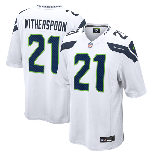Seattle Seahawks Devon Witherspoon Nike White Game Jersey