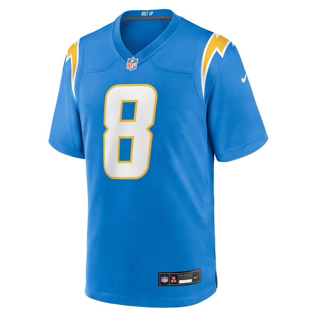 Los Angeles Chargers Omarion Hampton Nike Navy Alternate Super Chargers Game Player Jersey