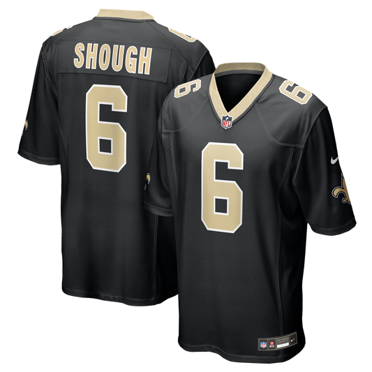 New Orleans Saints Tyler Shough Nike Black Game Jersey