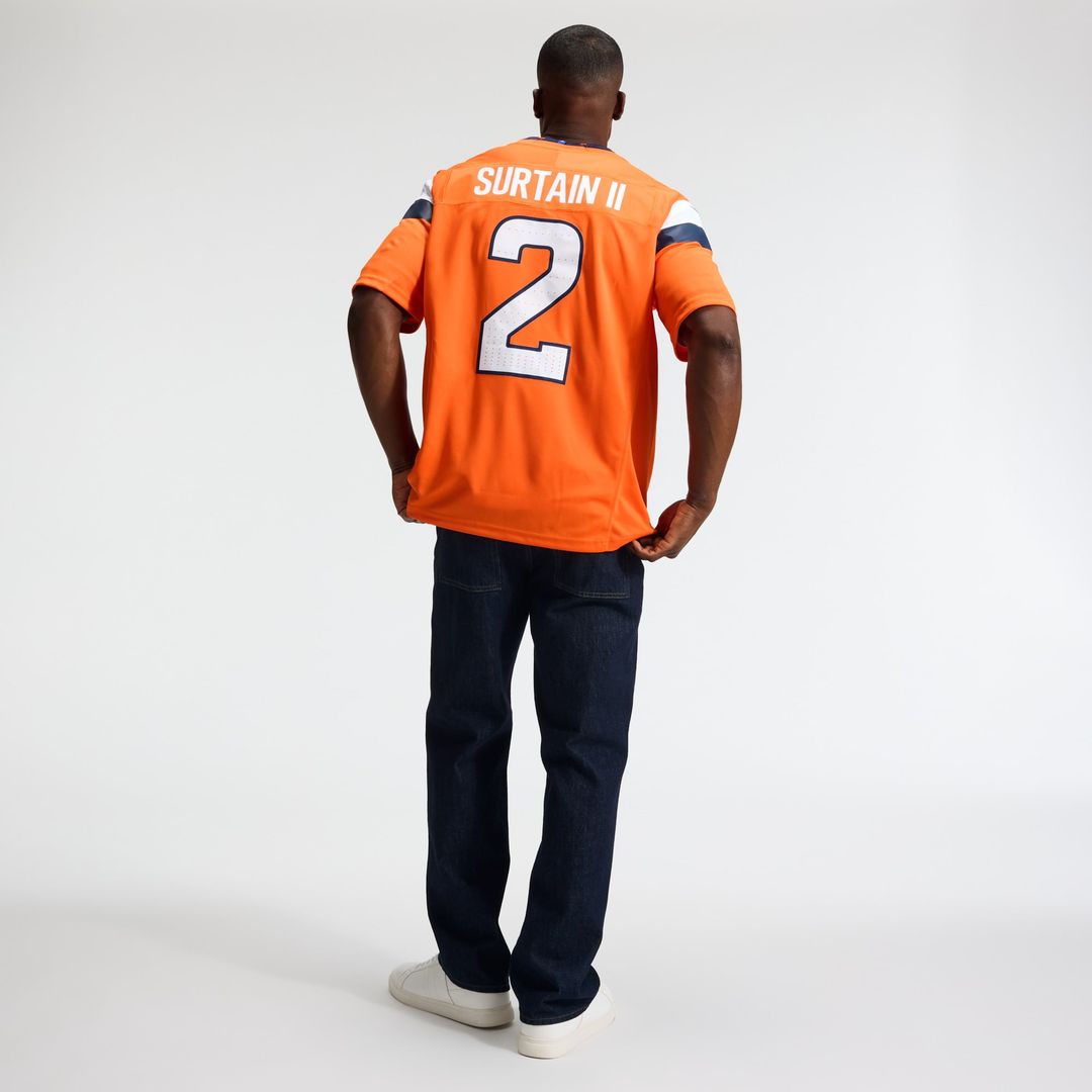 Denver Broncos Pat Surtain II Nike White Vapor F.U.S.E. Stitched Limited Jersey