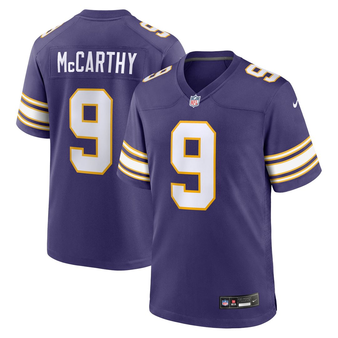 Minnesota Vikings J.J. McCarthy Nike White Game Jersey