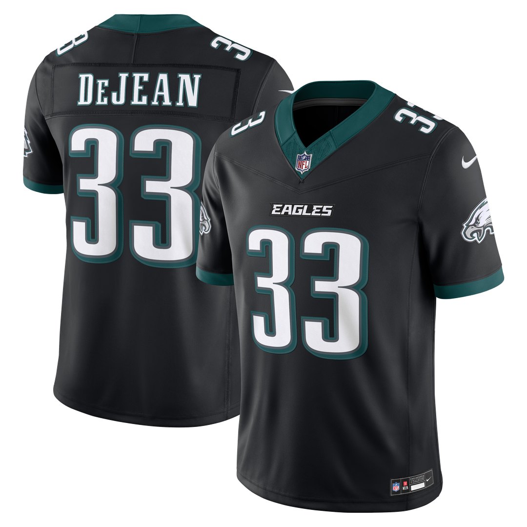 Philadelphia Eagles Cooper DeJean Nike Black Alternate Vapor F.U.S.E. Stitched Limited Jersey