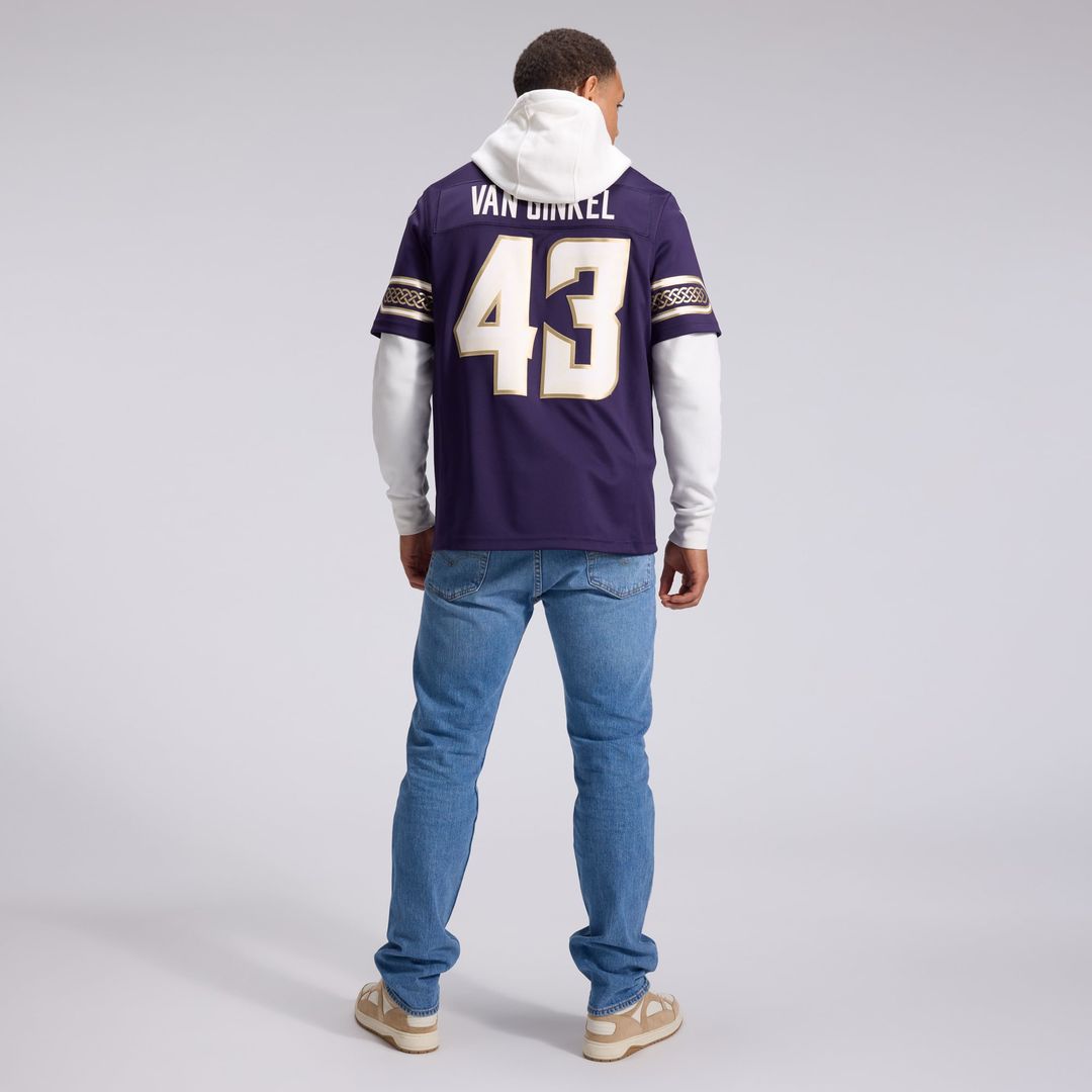 Minnesota Vikings Andrew Van Ginkel Nike Purple 2026 Rivalries Collection Stitched Limited Jersey