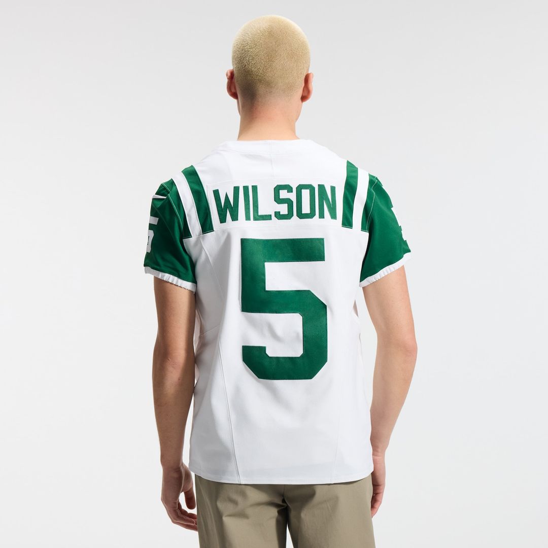 New York Jets Garrett Wilson Nike White Classic Alternate Vapor F.U.S.E. Elite Jersey