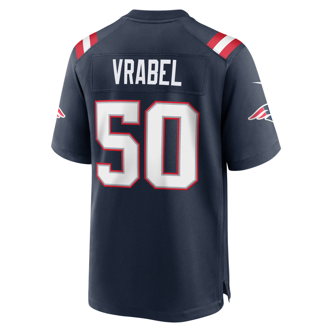 New England Patriots Mike Vrabel Nike White Retired Player Game Jersey