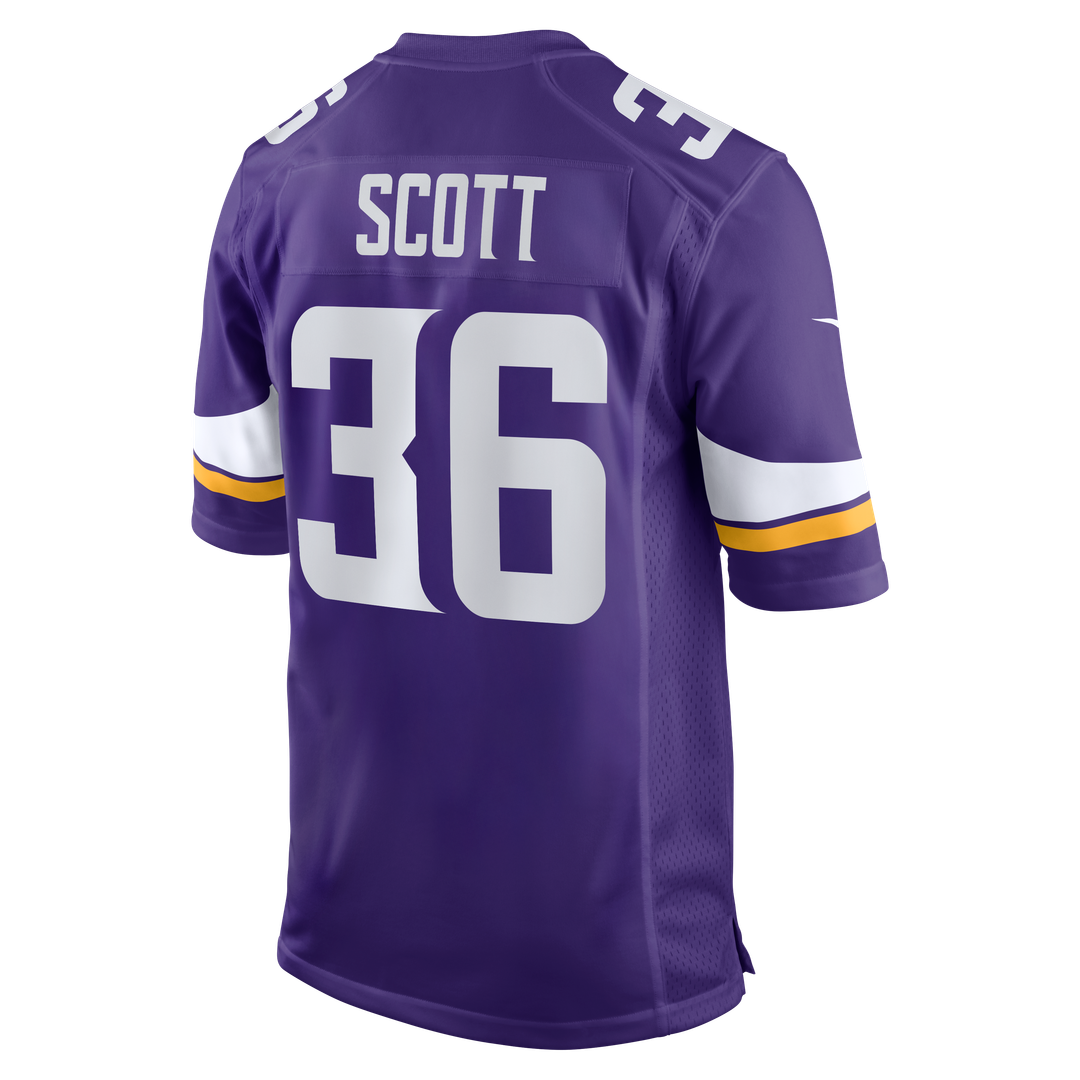 Minnesota Vikings Zavier Scott Nike Purple Team Game Jersey