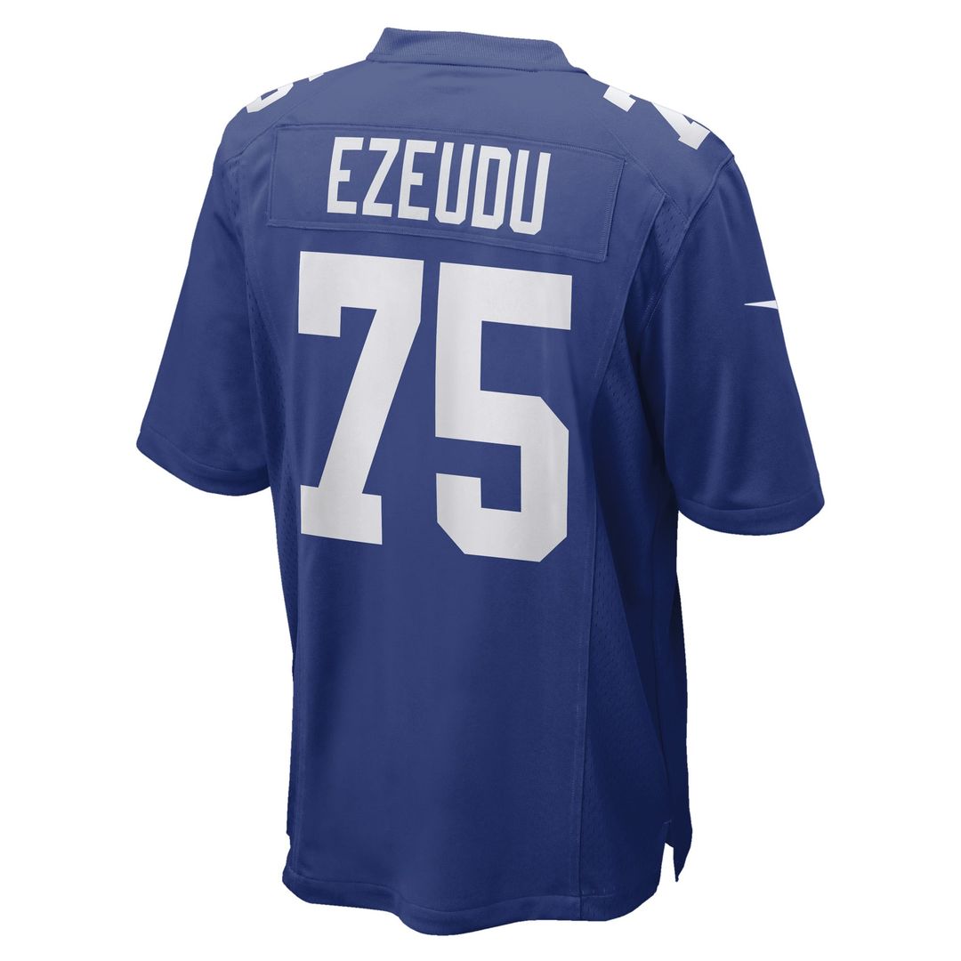 New York Giants Joshua Ezeudu Nike Royal Game Player Jersey