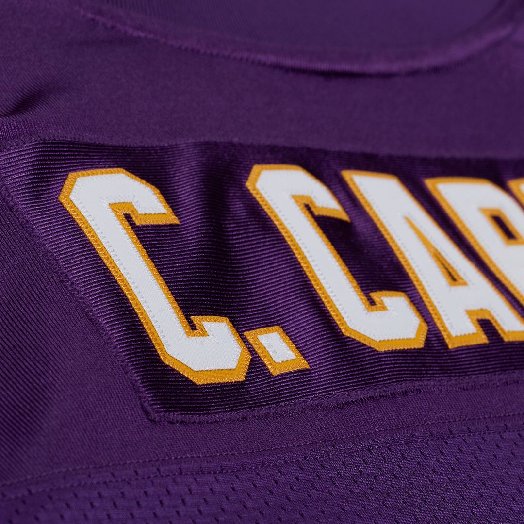 Minnesota Vikings Cris Carter Mitchell & Ness Purple 2001 Authentic Throwback Jersey