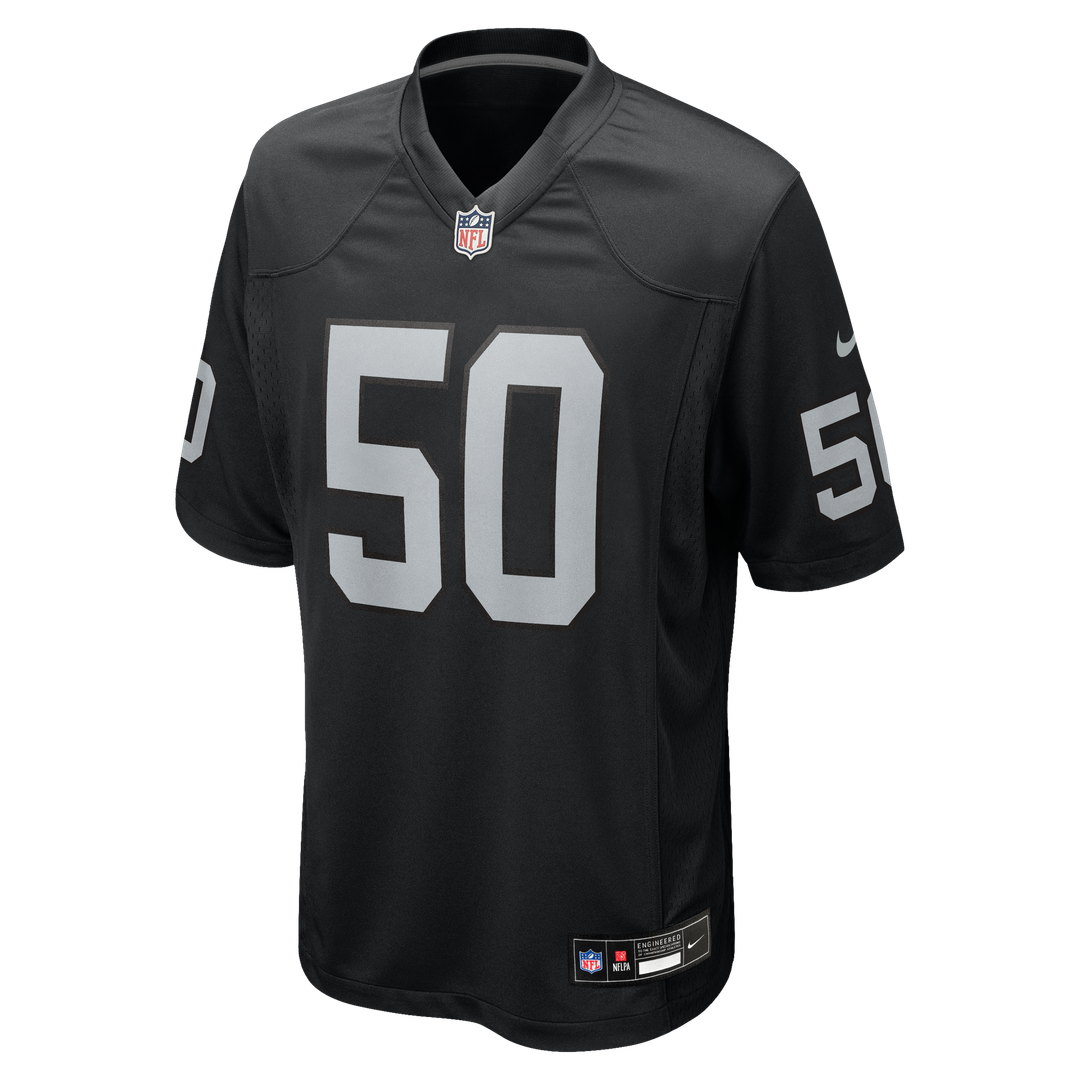 Las Vegas Raiders Segun Olubi Nike Black Team Game Jersey