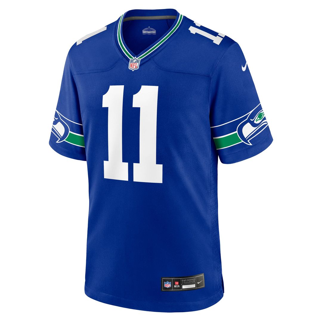 Seattle Seahawks Jaxon Smith-Njigba Nike College Navy Game Jersey