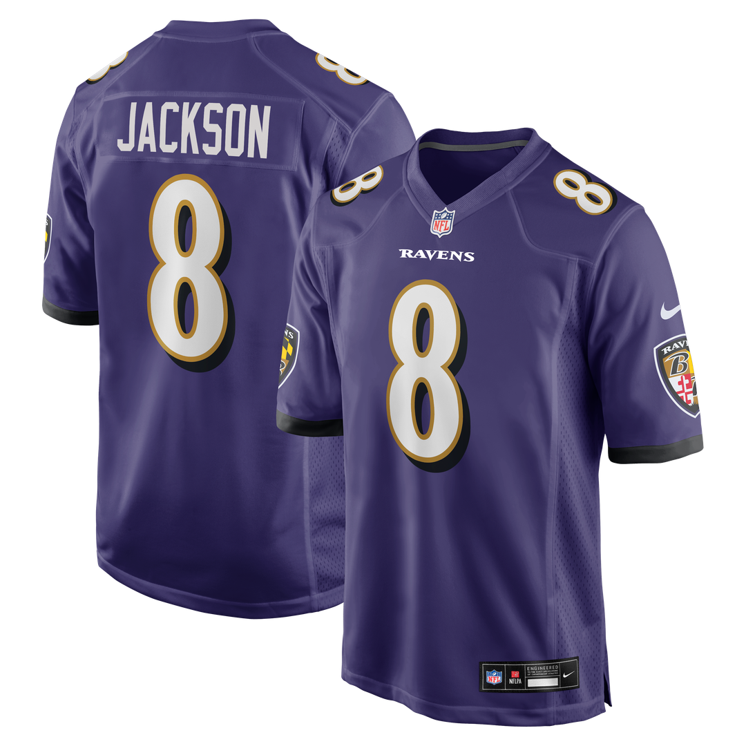 Baltimore Ravens Lamar Jackson Nike Purple Game Jersey