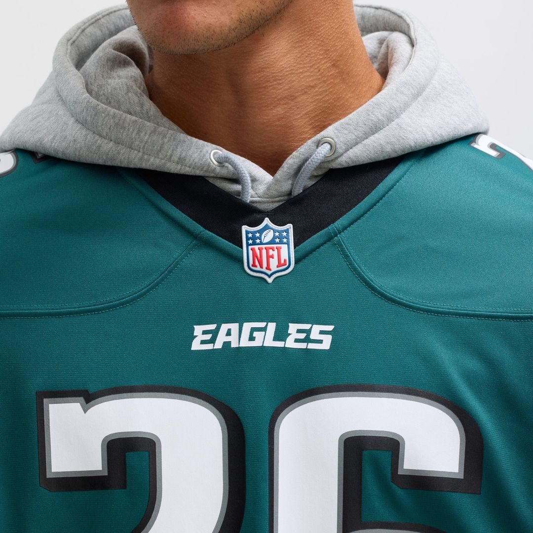 Philadelphia Eagles Saquon Barkley Nike Midnight Green Game Player Jersey