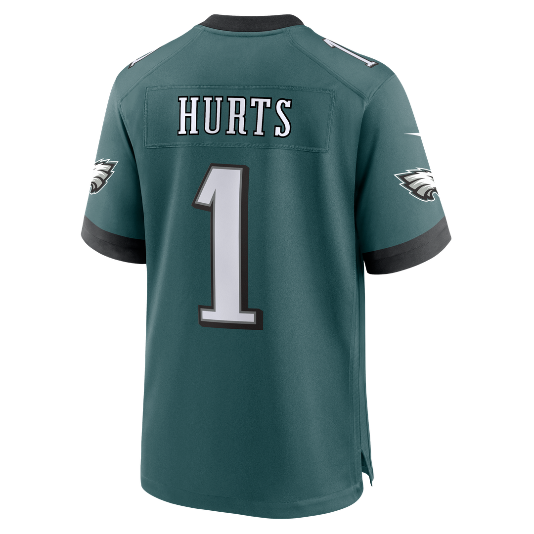 Philadelphia Eagles Jalen Hurts Nike Midnight Green Team Game Jersey