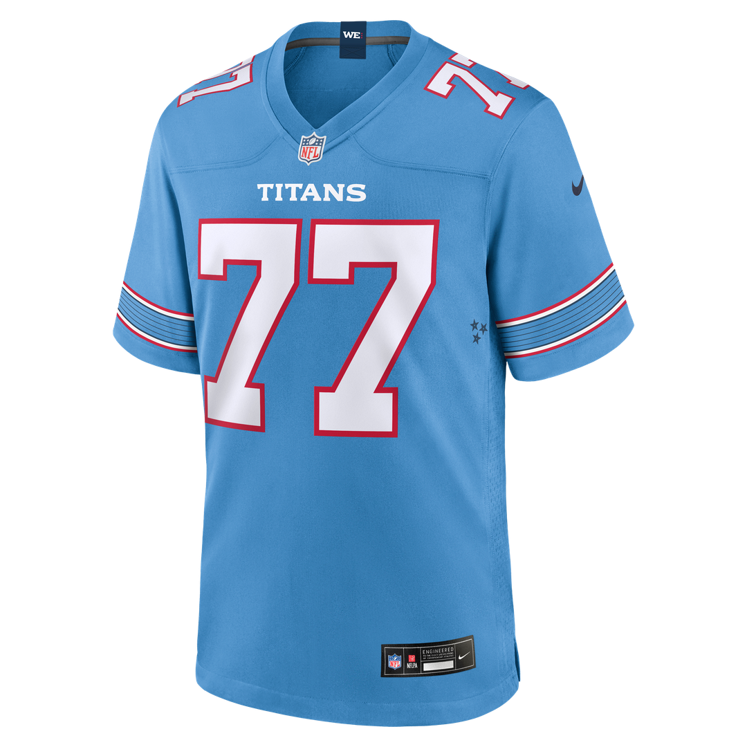 Tennessee Titans Peter Skoronski Nike Light Blue Game Jersey