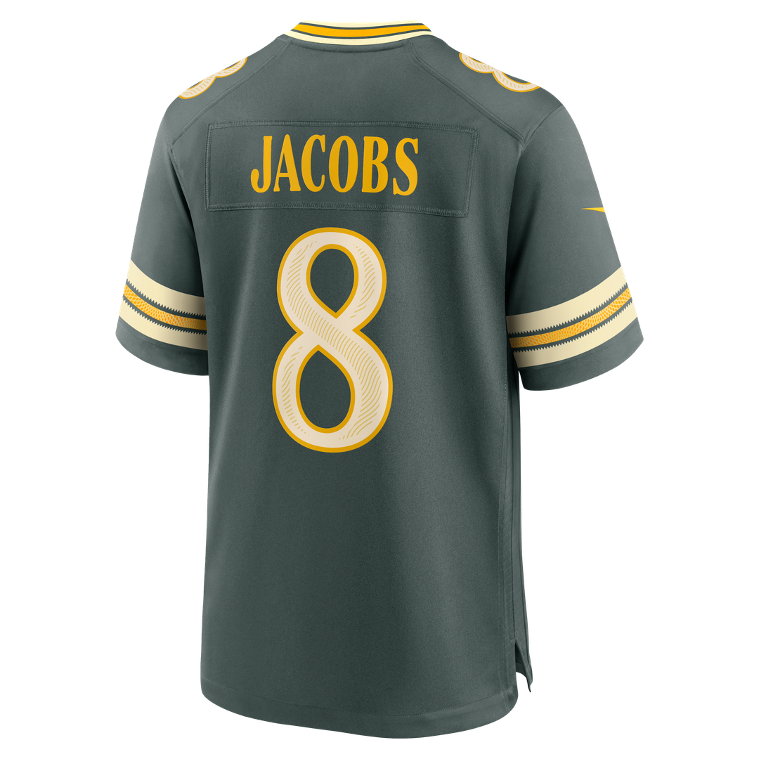 Green Bay Packers Josh Jacobs Nike Green 2026 Rivalries Collection Game Jersey