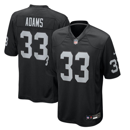 Las Vegas Raiders Jamal Adams Nike Black Team Game Jersey