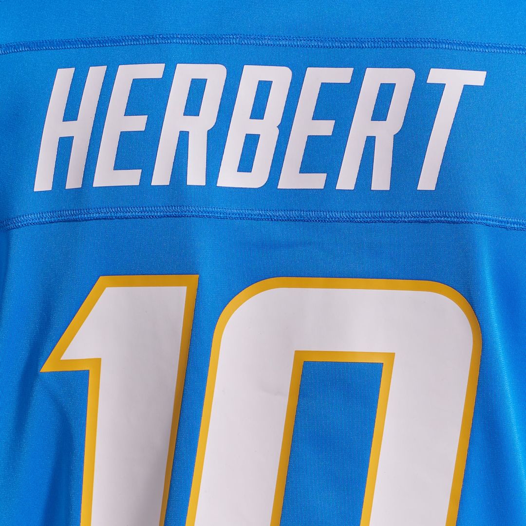 Los Angeles Chargers Justin Herbert Nike Navy Alternate Super Chargers Game Player Jersey