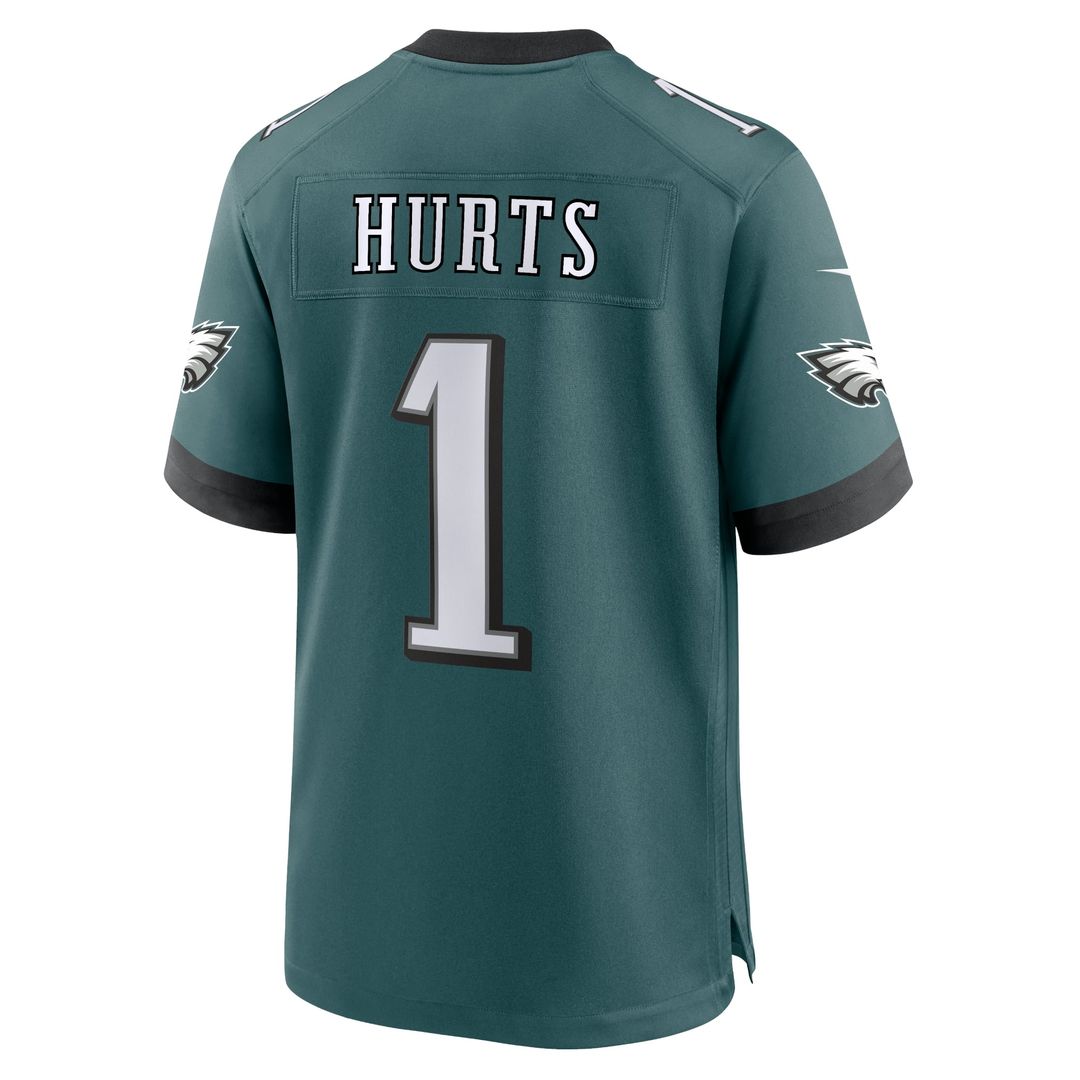 Philadelphia Eagles Jalen Hurts Nike Midnight Green Team Game Jersey
