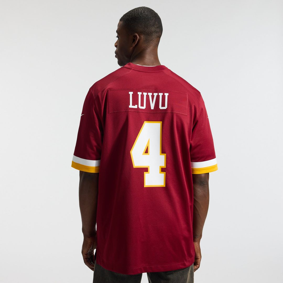 Washington Commanders Frankie Luvu Nike White Game Super Bowl Era Jersey