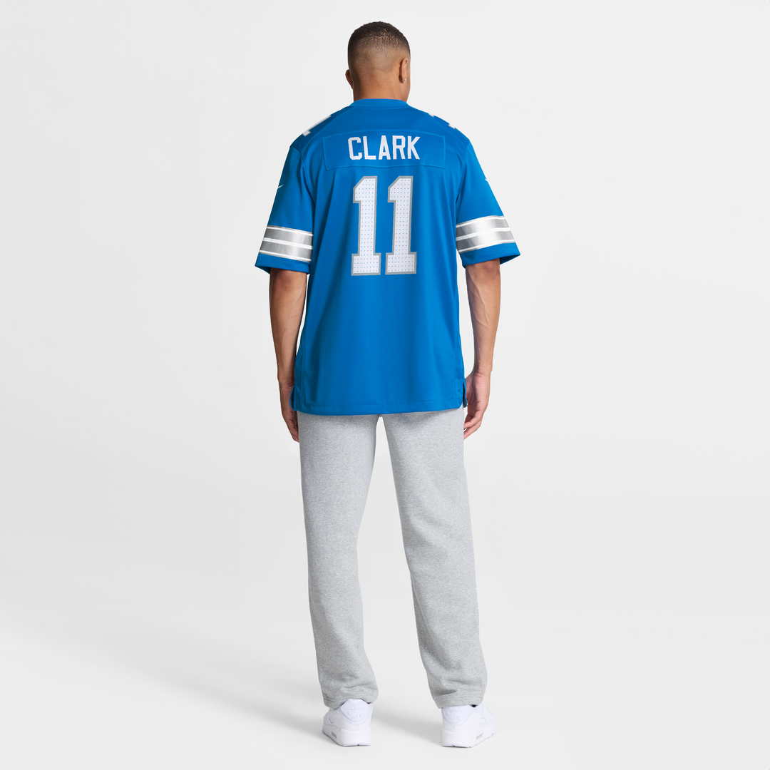 Detroit Lions Damone Clark Nike Blue Team Game Jersey