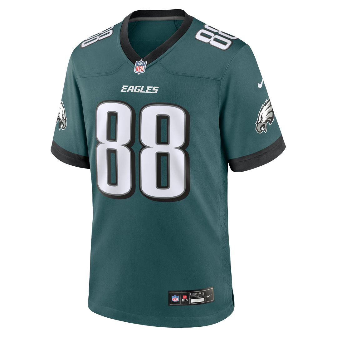 Philadelphia Eagles Dallas Goedert Nike Midnight Green Team Game Jersey