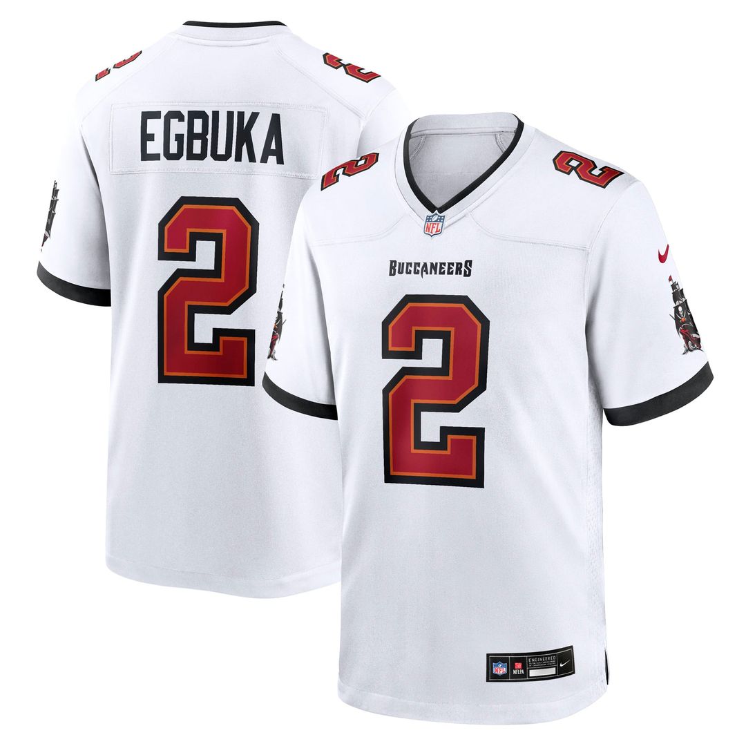 Tampa Bay Buccaneers Emeka Egbuka Nike Pewter Alternate Game Player Jersey
