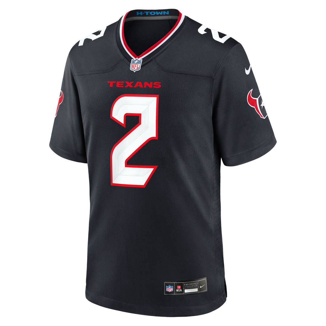 Houston Texans Calen Bullock Nike Navy Team Game Jersey