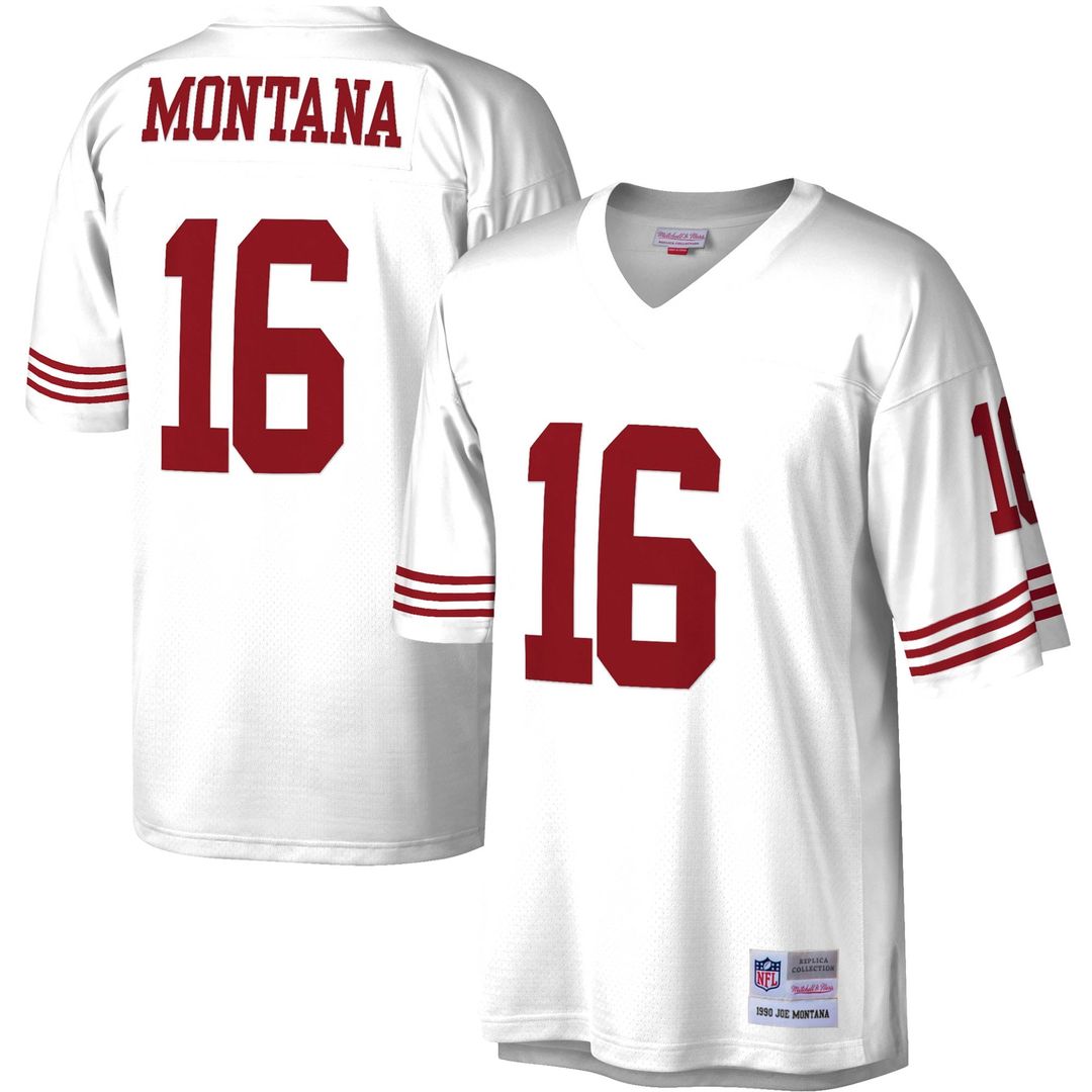 San Francisco 49ers Joe Montana Mitchell & Ness Scarlet Legacy Replica Jersey