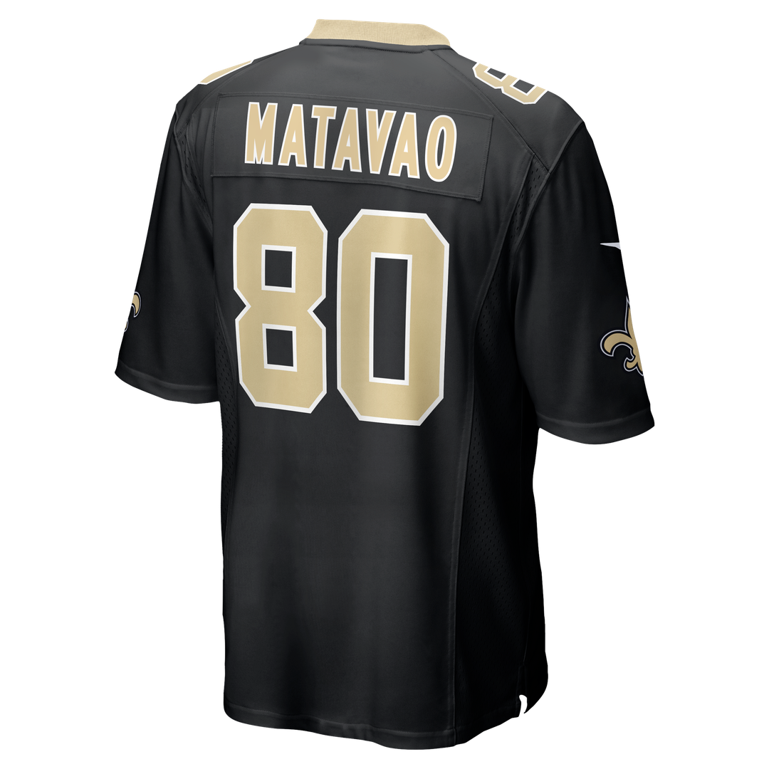 New Orleans Saints Moliki Matavao Nike Black Team Game Jersey