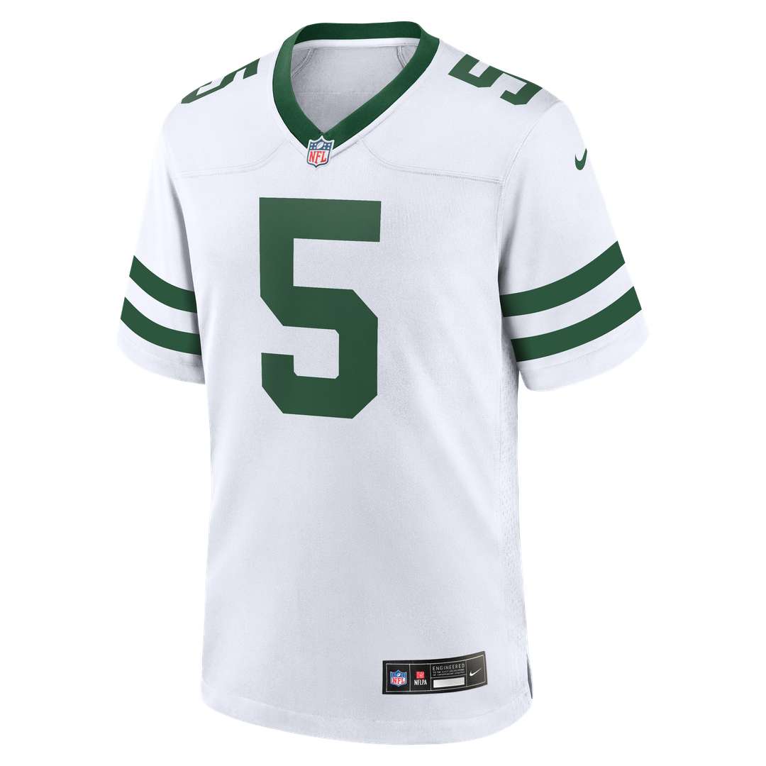 New York Jets Garrett Wilson Nike Legacy Green Game Jersey