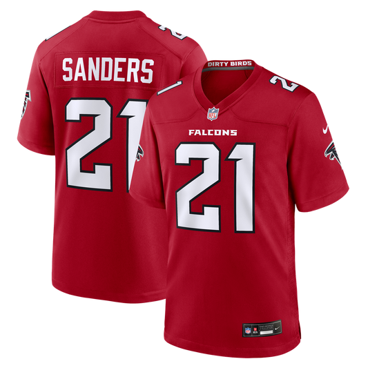 Atlanta Falcons Deion Sanders Nike Red Retired Player Game Jersey